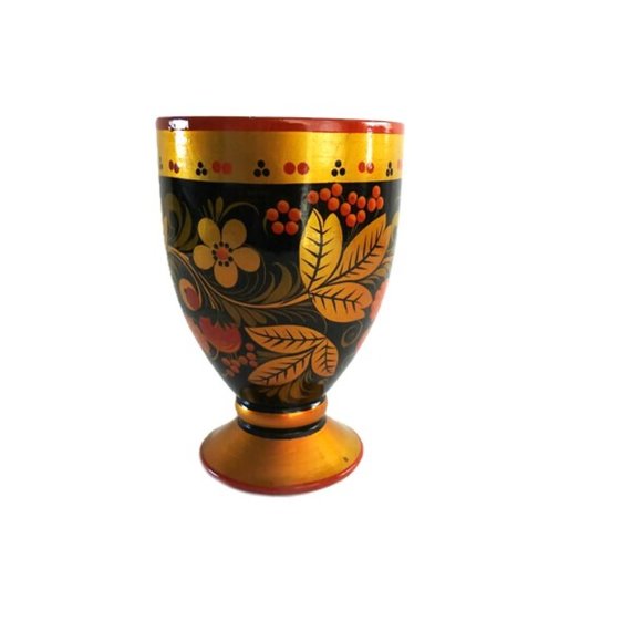 Russian Lacquerware Khokhloma Paper Napkin Holder - Picture 2 of 9